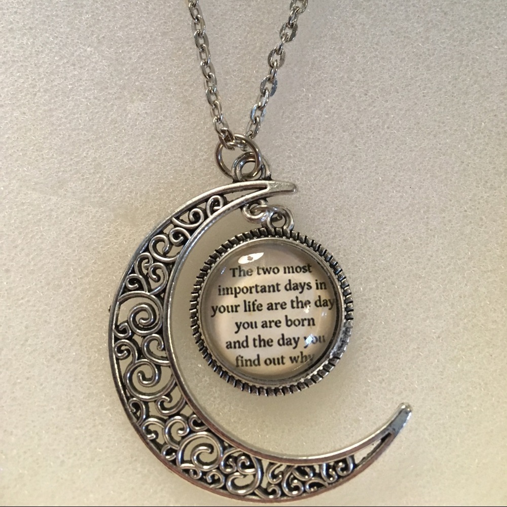 Moon Quote Necklace